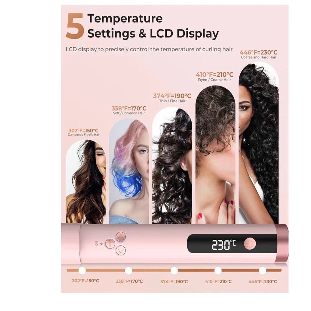 11/4 Inch Rotating Curling Iron wand - Picture 4 of 5